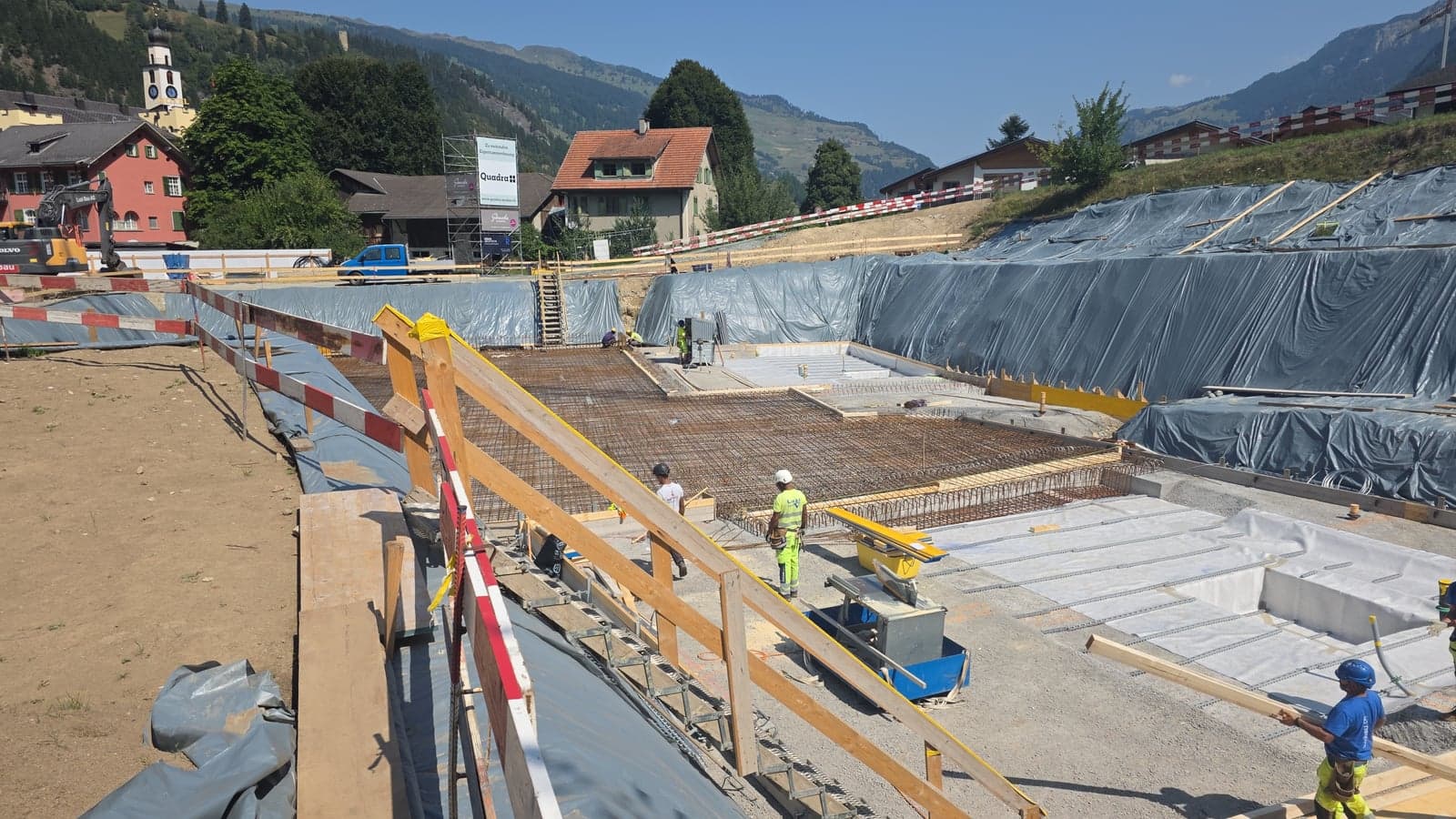 Stützen, Fundamente und Bodenplatten