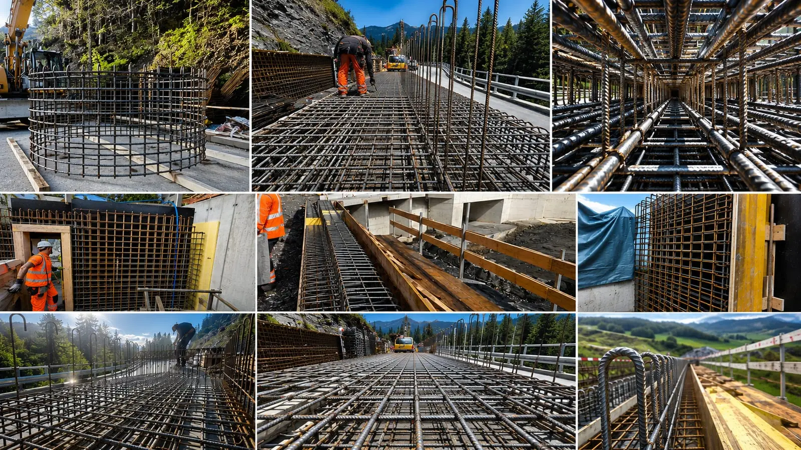 Rebar for an infrastructure structure