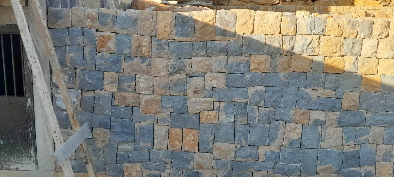 Stairs and landscaping in stone