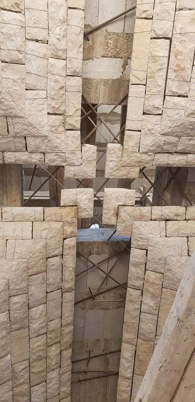 Stairs and landscaping in stone