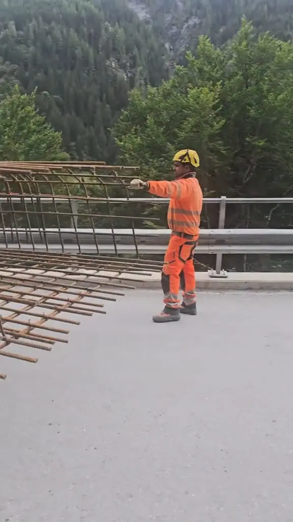Rebar for an infrastructure structure