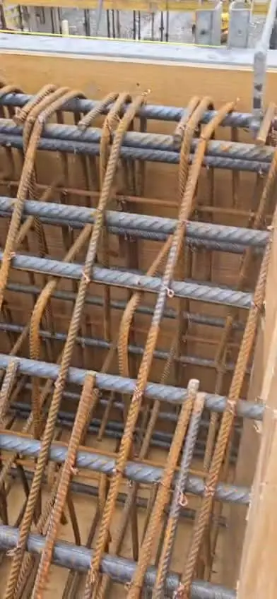 Reinforcing a run of footings